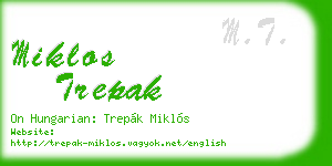miklos trepak business card
