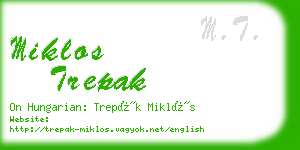 miklos trepak business card